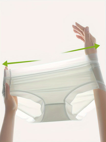 Ultra Seamless Stretch Panties (4 PCS Set) – Invisible Fit, Breathable Comfort, Second-Skin Feel
