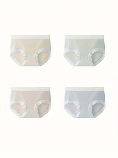 Ultra Seamless Stretch Panties (4 PCS Set) – Invisible Fit, Breathable Comfort, Second-Skin Feel
