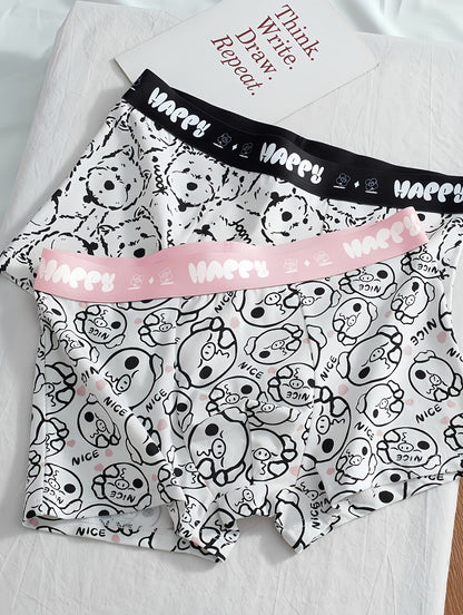 HappyPaws Boxer Briefs – Ultra-Soft Breathable Stretch Cute Print Comfort Wear (PACK OF 3)