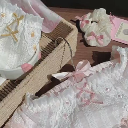Princess Frill Lace Panties – Soft Cotton | Cute Ribbon Detail | Luxe Comfort (PACK OF 3)