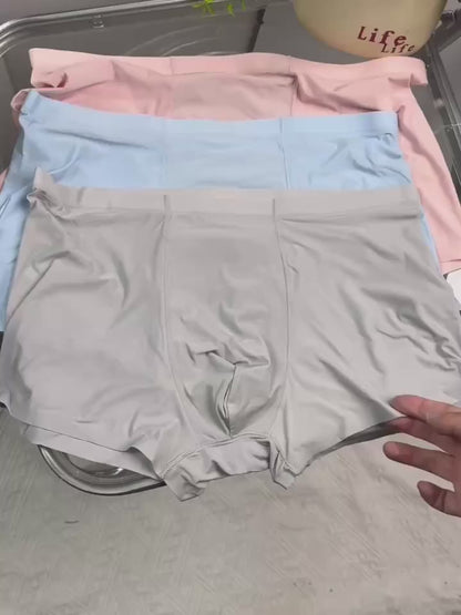 ZENVA™ Ice Silk Innerwear – Lightweight Breathable Boxer Shorts (PACK OF 3)
