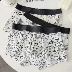 Zenva Urban Doodle Print Boxer Briefs – Ultra Soft Stretch Comfort | PACK OF 3