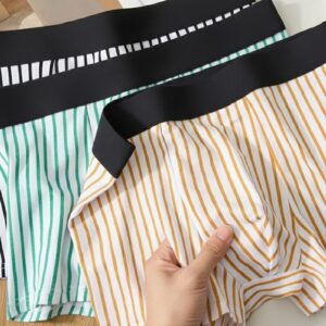 Zenva Signature Stripe Luxe Boxer Briefs – Ultra Soft Stretch Premium 3-Pack