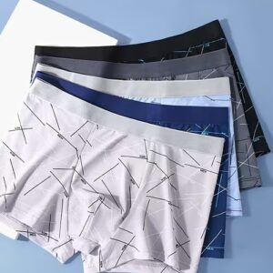 Printed Men’s Comfort Briefs | 4-Way Stretch | Skin-Friendly Fabric | Perfect Fit Innerwear | PACK OF 5