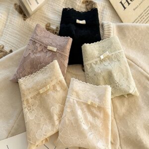 Elegant Floral Lace Seamless Panties – Ultra Soft Everyday Comfort Set